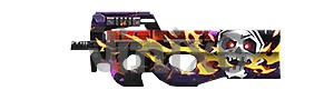 P90 - Fiery Fantasy - Free Fire Guns